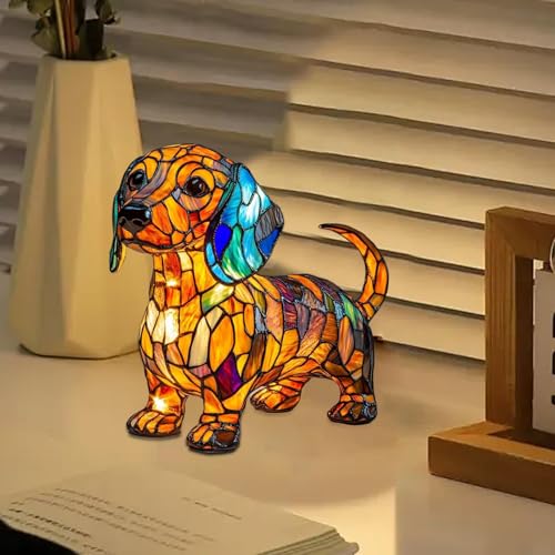Lampe de table animale en résine sculptée à la main LED - 6