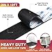 12Ft x 2 Inch Hook and Loop Tape, Heavy Duty Double-Sided Adhesive Strips, Strong Sticky Back Fastener Roll, Cuttable Interlocking Tape Fasteners for Home, Office, Car, School & DIY Crafts Black