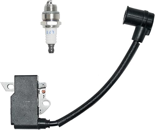Bobina de encendido para Stihl Trimmer FC75 FC85 FS75 FS80 HS80 FS80R FS85 FS85R KM55 FR85 HL75 HT70 HT75 KM85 Reemplazar 4137 400 1350 con bujía