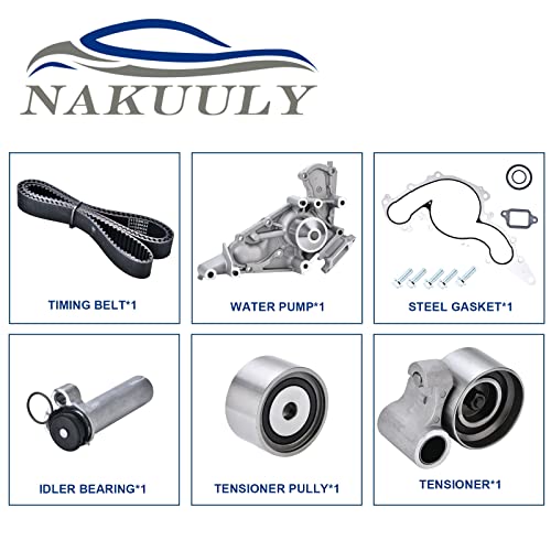 Nakuuly Timing Belt Kit with Water Pump Compatible with 2002-2010 Toyota Tundra Sequoia Land Cruiser 4Runner Lexus SC430 GX470 LX470 LS430 GS430 4.3L 4.7L V8 Engine Replaces # TKT021 TCKWP298 by Nakuuly - Image 2