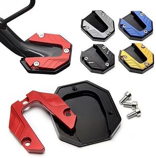 5 Pcs Motorcycle Side Stand Extension Enlarger Plate Pad for MV Agusta F4 1000 S/R 1 I 2004-2007, Kickstand Foot Support Heavy Duty Motorbike Parking Base