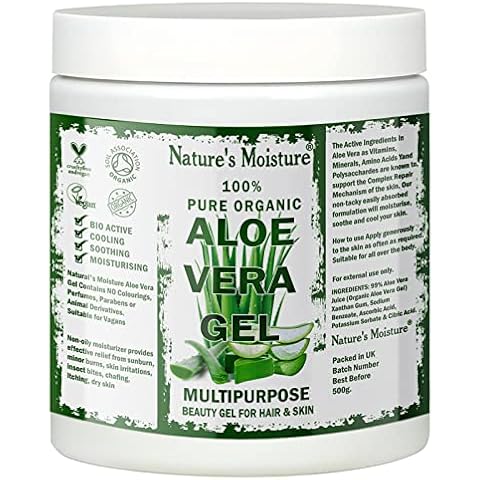 100% Pure Aloe Vera Gel for Skin & Hair Cover
