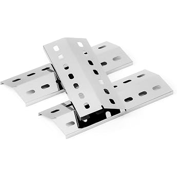 Stainless Steel Burner Cover for Enders San Diego 3 Enders San Diego Evo 33.5 x 12 cm Flame Distributor Heating Plate Replacement Parts Accessories Pack of 3