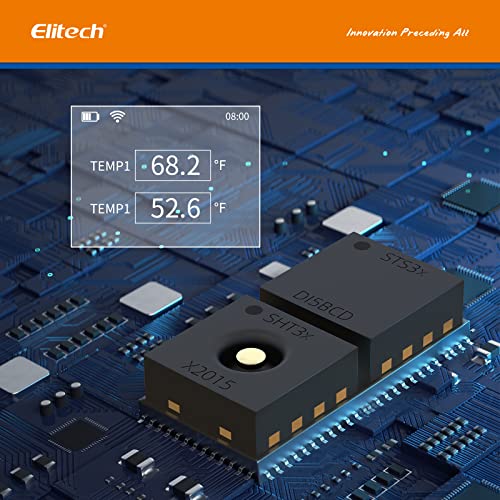 Elitech Temperature Data Logger Digital Recorder Wireless Remote Monitor Storage Wifi, Rcw-600Wifi #TOP2