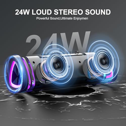 aowoka Bluetooth Speaker, 2025 Portable Wireless Speakers with Led Light の商品画像 1