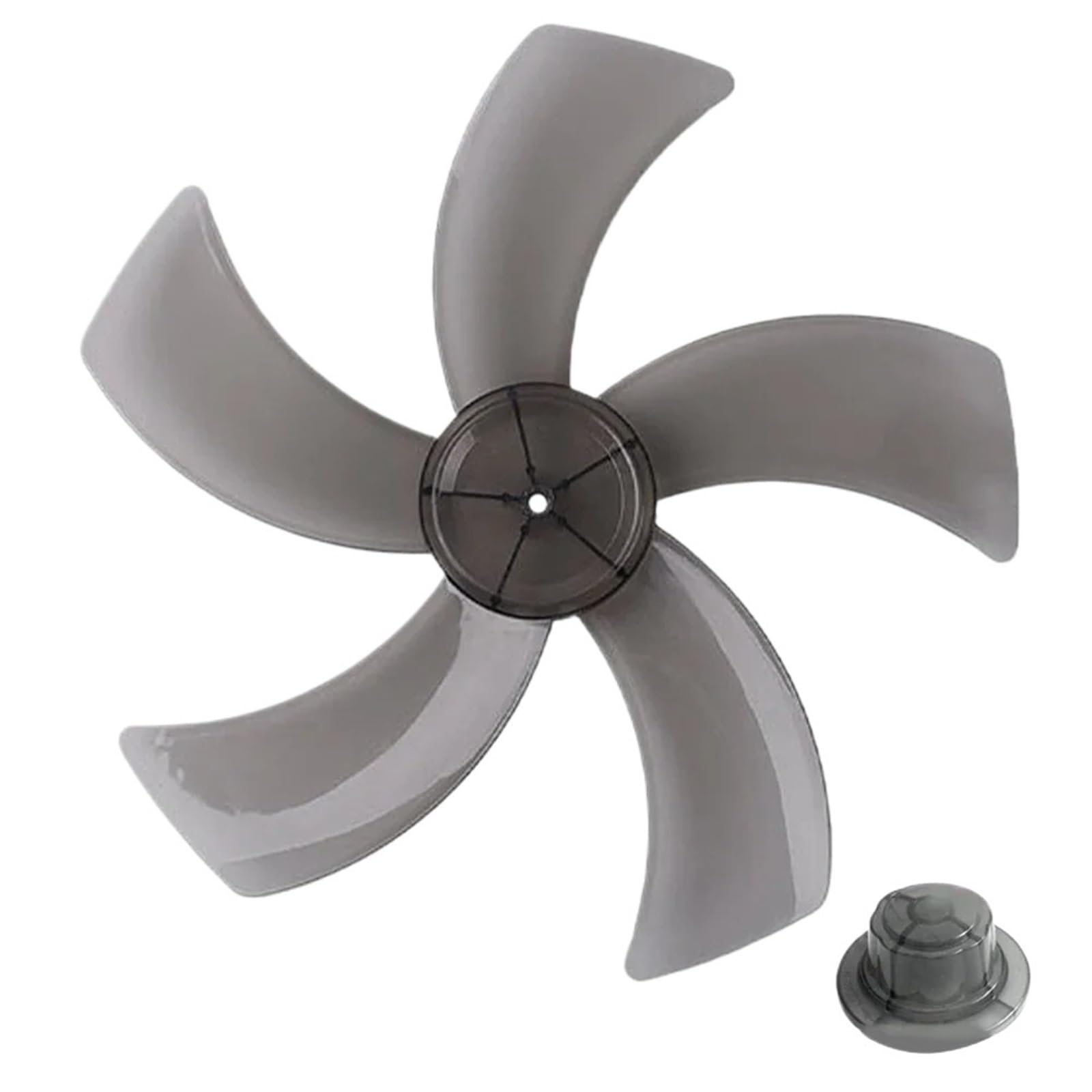 FOELANNE Plastic Fan Blade, ABS Replacement Fan Blade 12 Inch 5 Blade Multicolor for Household Pedestal Fans(Black)