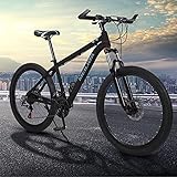 absuyy Hybrid Bike, Road Bike for Men Women, 7 Speed City Bike with Dual Disc Brakes, 700c Tires Derailleur, Outdoor Men's Bike Bicycle for Commuting Touring Leisure Fitness