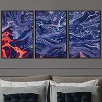 3 Piece Framed Canvas Wall Art 3D Contemporary Canvas Prints Home Artwork Decoration for Living Room,Bedroom - 16