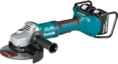 Miniatura 2 de Makita XAG12PT1 5.0Ah 18V X2 LXT iones de litio 36V sin escobillas inalámbrico 7 pulgadas interruptor de paleta de corteamoladora angular, con freno