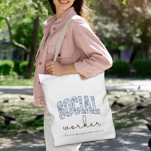 Bolso Tote Estético de Lona para Mujer 12x17 pulg miniatura 2