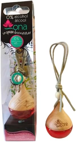 Ona ambientador para auto con fragancia de larga duración, 0% alcohol. europeo