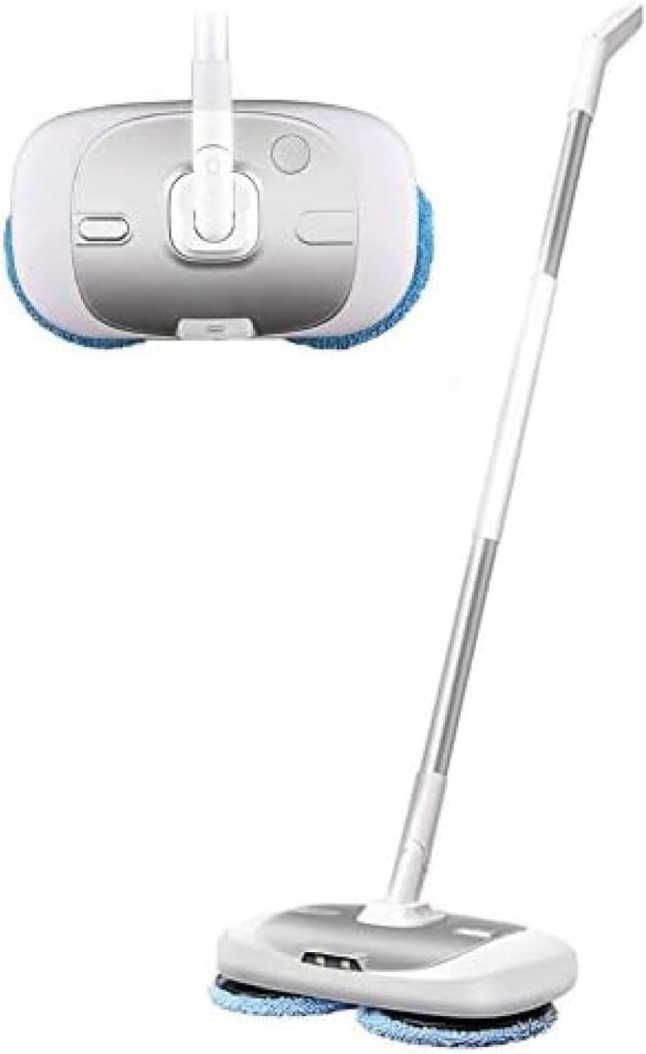 Laveuse de sol sans fil à brosse rotative 2 en 1 avec vaporisateur, pour