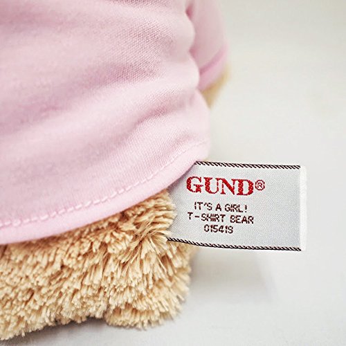 Gund It’s A Girl T-Shirt Teddy Bear Stuffed Animal Plush In Pink, 12” , Tan #TOP6