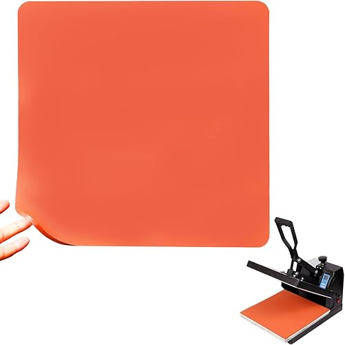 Heat Press Mat - 15x15 Inch Heat Resistant Insulation Silicone Pad for Heat Press Vinyl HTV Transfer Ironing