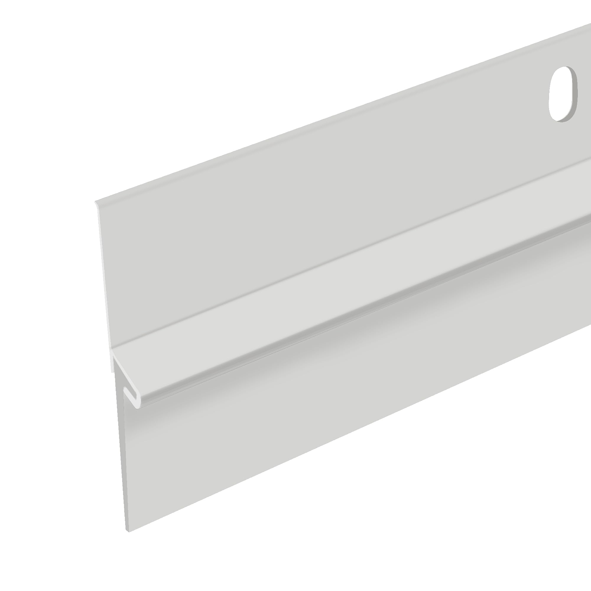 36" White Door Sweep | Aluminum & Vinyl Door Bottom Seal | Seals Gaps up to 1-1/8" | Weatherproof Draft Stopper | Energy-Saving Indoor/Outdoor Door