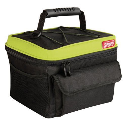 Coleman C006 Soft 10 Can Man Cooler, Black/Lime