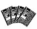 Amazon Basics College Ruled Composition Notebook, 4-Pack, 100-Sheet, Marble Black