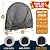 IC ICLOVER 48 Inch Firewood Log Hoop Cover Only, 600D Heavy Duty Outdoor Log Round Rack Cover, Waterproof Wood Ring Trap Pile Holder Storage Cover with Double-through Zipper & Wind Proof Buckles