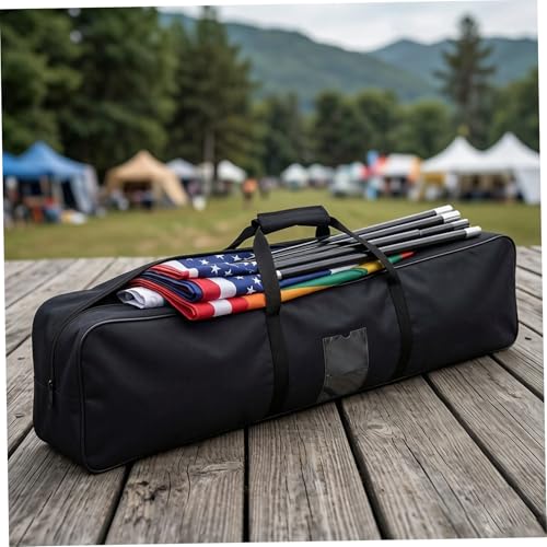 Sac à mât pour grands drapeaux Oxford de 121 cm avec large poignée