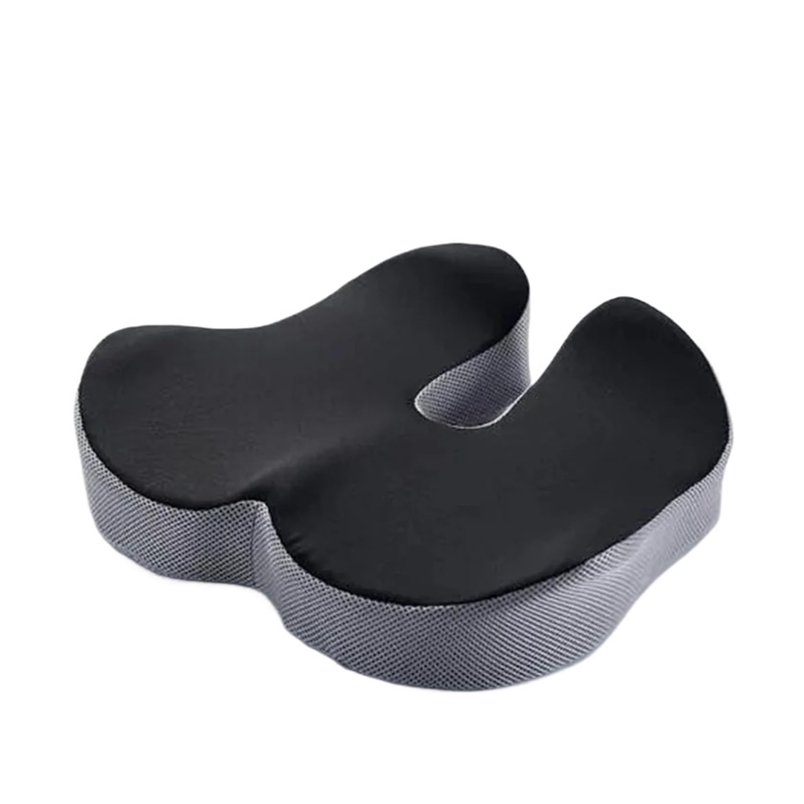 Rebound Memory Foam Office Chair Cushion Woman Tailbone Pelvis Orthopedic Medical Lady Seat Cushion Beautiful Buttocks Pad(3D Mesh Black Grey)