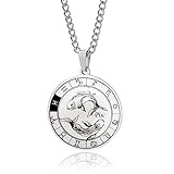 Collier Astrologie - Notre collection de colliers sur le thème du zodiaque est fabriquée à partir de matériaux de haute qualité, garantissant durabilité et confort. Chaque symbole et motif du zodiaque sur ce collier pendentif constellation crée une touche punk tendance, convenant aussi bien aux hommes qu'aux femmes