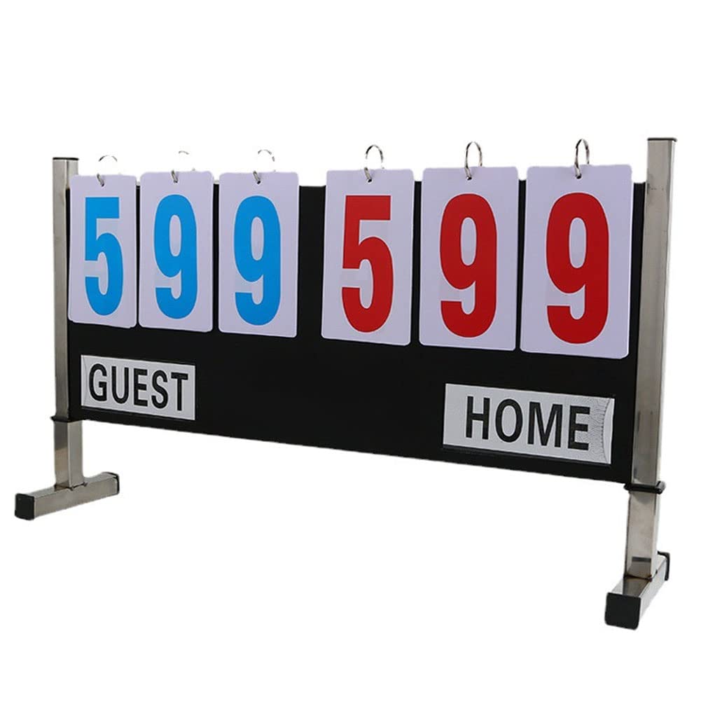 Buy Scoreboard Score Keeper, Portable Table Top Scoreboard Flipper,6