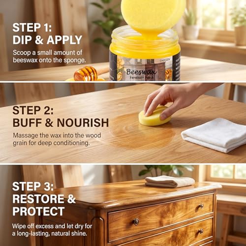 Image of CARGEN Beeswax Furniture Polish - Beeswax Wood Polish and Cleaner
