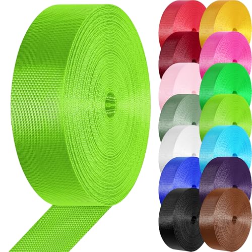 Image of Nylon Webbing 1 inch 1.5 inch Nylon Strap Webbing Straps, 3.3 10 25 50 Yards Webbing Strapping for Bags /Lawn Chair /Climbing Outdoors Crafting DIY Gear Repair