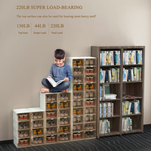 Benitaku Shoe Storage Organizer - Foldable Cabinet With Doors - Durable And Stable Storage Boxes - Stackable Shoe Rack Organizer For Home - Easy Installation- 20 Layers #TOP2