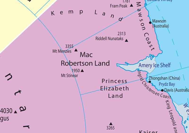 Antarctica Outline Map 50 Pack, Paper Or Laminated