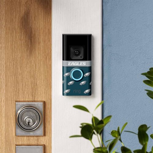 Image of All-New Limited Edition, Official NFL Faceplate for Ring Doorbells - Video Doorbell 3, Video Doorbell 3 Plus, Video Doorbell 4, Battery Doorbell Plus, and Battery Doorbell Pro | Philadelphia Eagles