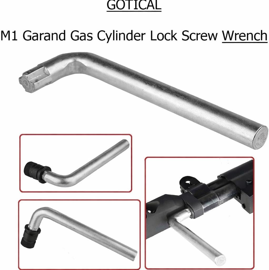 GOTICAL M1 Garand Gas Cylinder Lock Screw Wrench Tool for Removing Gas Plug – High Strength Steel – Strong Grip Sturdy and Well Built for Conventional Gas Plugs