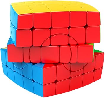Willking Circular 5x5x5 Speed Cube Stickerless Puzzle Toys Gift (Circular 5x5 2.0)