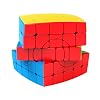Willking Circular 5x5x5 Speed Cube Stickerless Puzzle Toys Gift (Circular 5x5 2.0)