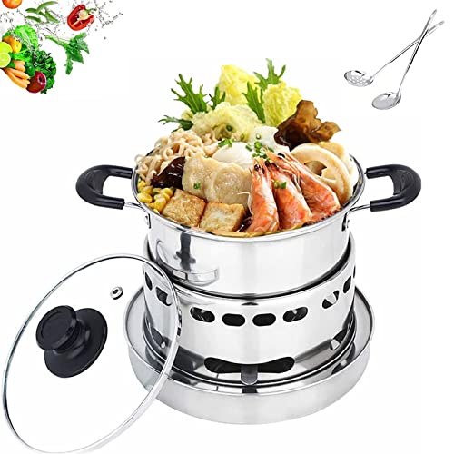 Spirituskocher,Spirituskocher Innenraum,Edelstahl Campingkocher Spiritus,Fester/FlüSsiger Alkohol Kann Verwendet Werden,Tragbarer Spirituskocher FüR InnenräUme FüR Indoor Und Camping,20cm/7.9in Cover