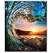 Yqgdss Sunset Clear Surf Puzzles Puzzles De 1000 Piezas Color Challenge Puzzles para Niños Pinturas Decorativas para Niños