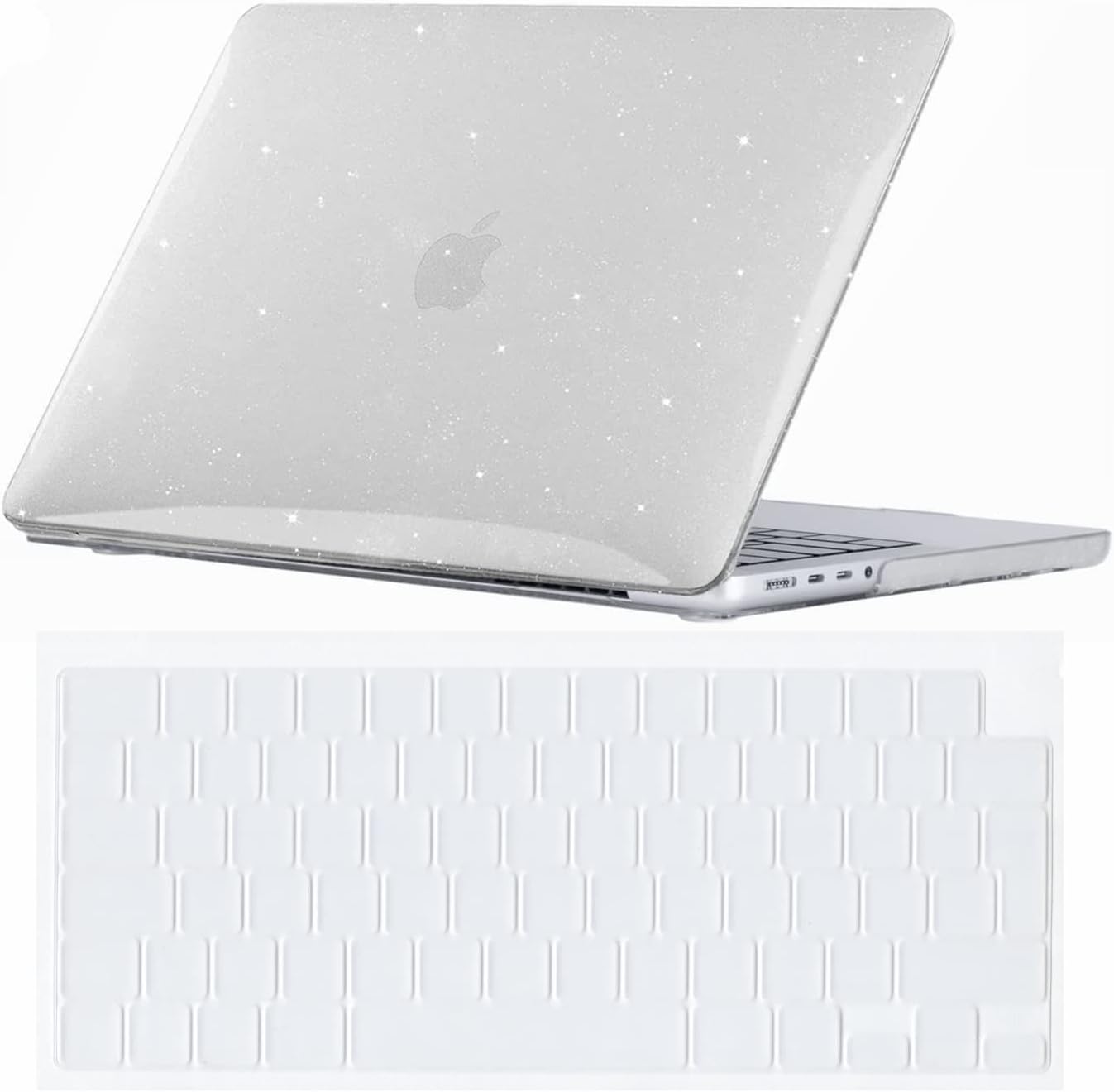 Se7enline Compatible with 2024 2023 2022 2021 MacBook Pro 16 inch Case Hard Shell Cover for 16-inch Macbook Pro Model A2991 A3403 A2780 A2485 M4 M3 M2 M1 &TPU Keyboard Skin,Crystal Transparent