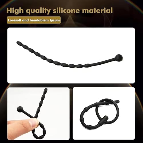 8 Stück Silikon Dilator Set Penis Plug Dilatatoren Harnröhren mit Penisring Harnröhre Multifunktional Plugs Sexspielzeug Set Penis Stimulator Katheter Harnröhrenstimulation Sexspielzeug für Männer