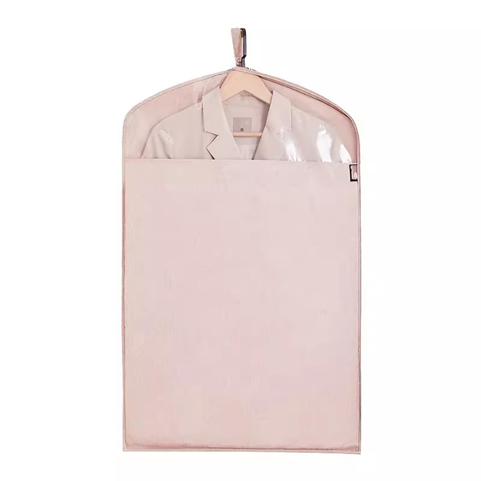 2 Piezas Fundas para Ropa Transpirables, Fundas para Ropa A Prueba De Polvo con Cremallera Y Ventana Transparente, Fundas para Trajes De Lino De Algodón para Colgar Ropa, Armario, Viajes,Grey-58x