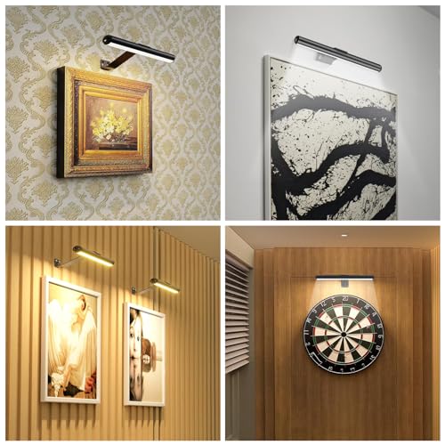 Aplique de pared LED a batería de 4400mAh regulable con mando 6