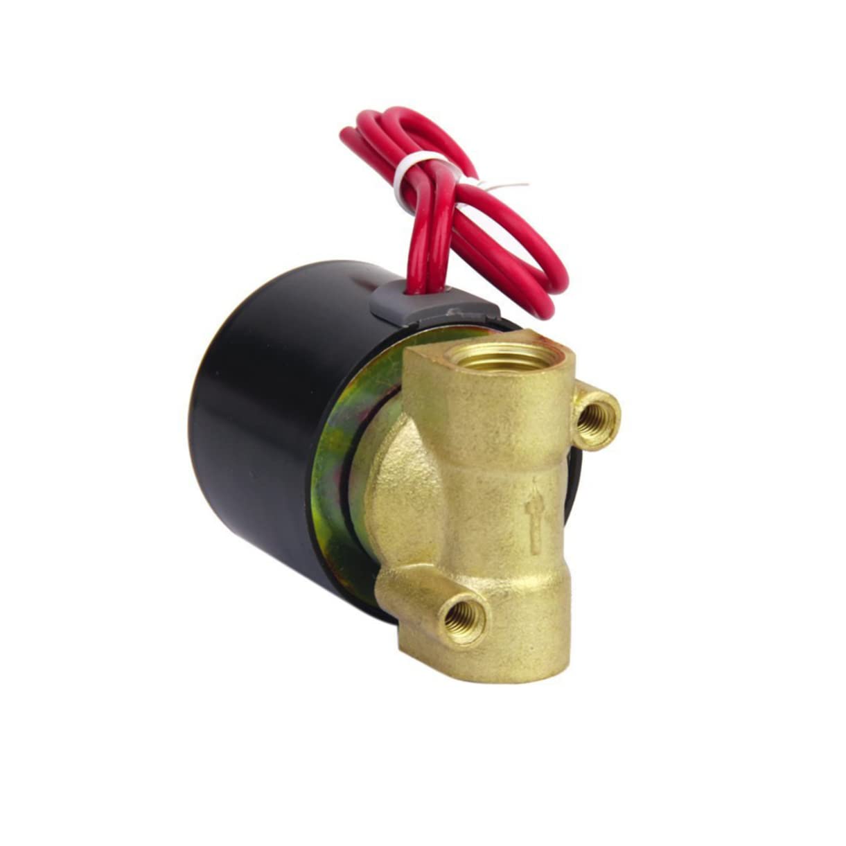 Cabilock Elektrisches Magnetventil Normalerweise Geschlossen 1/4 Zoll 220v aus Messing mit Nbr Dichtung Direktgesteuert Infrarotsensor Installationen für Wasser und Luftleitungen