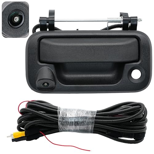 Image of Backup Camera Tailgate Handle Compatible with 2005-2014 Ford F150, 2008-2016 F250 F350 F450 F550 Super Duty, 2007-2010 Explorer Sport Trac, 2006-2008 Lincoln Mark LT.Replaces#8L3Z9943400AC.