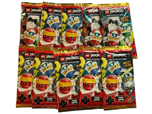 Lego Ninjago 10x Booster Pack Prime Empire Next Level Serie 5 Blue Ocean Sammelkartenspiel 50 Karten - verpackt in Lego Tüte