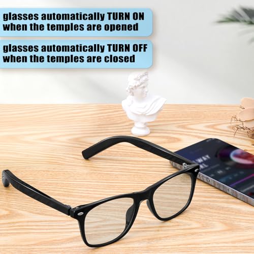 Image of Smart Glasses for Men Women, Bluetooth Audio Sunglasses with Color-Change Lenses Speakers Touch Control Unisex Intelligent for Indoor Outdoor Walking Working
