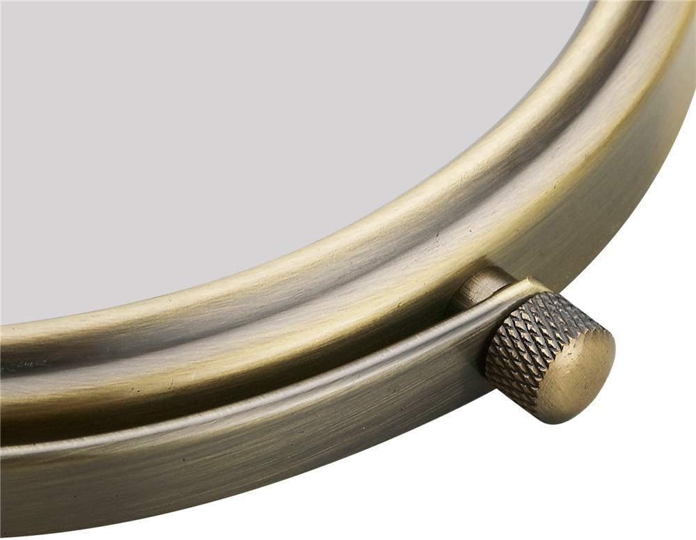 Wall Mounted Makeup Mirrors Magnifying Extend Sturdy Adjustable Cosmetic Mirror Bathroom Shaving Vanity Mirror(5X,8inch)