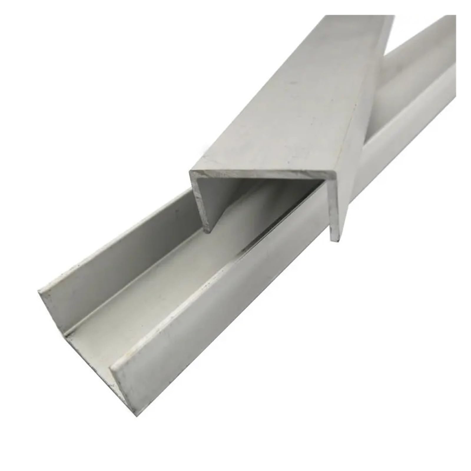 Perfil en U de Canal Aluminio, Perfil 6063 Forma, 18 mm x 10-30 0,9-2, 50 cm Longitud for Bricolaje y Enmarcado