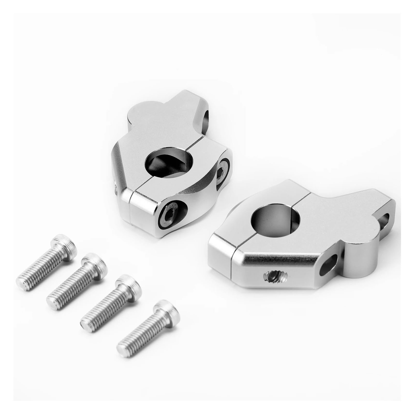Estensore Manubrio Moto Riser Manubrio Argentati Offset Da 22 Mm 7/8" Sollevati, Spostati Ed Estesi Per GSX 250R 650F 750S 1000S S750 Componente