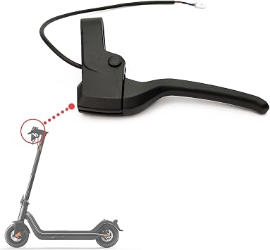 Left Handle Brake Lever Spare Parts for NIU KQi2 Pro / KQi3 Sport / KQi3 Pro / KQi3 Max Electric Scooter, Replacement Handlebar Lever Parts Brake Assembly Kit, Black