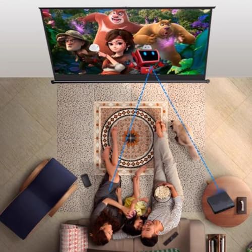 Pantalla manual para proyector 50" 16:9 portátil miniatura 2