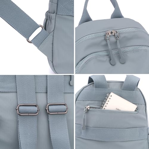 Image of Tanweibago Mini Nylon Women Backpacks,11L Small Ladies backpacks Casual Lightweight Women Shopping Travel Daypack (Z1-blue)